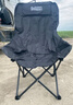 小魔户外折叠椅 折叠靠背椅加高月亮椅露营折叠凳子便携躺椅钓鱼椅 黑 实拍图