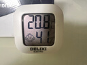 德力西电气（DELIXI ELECTRIC）电子温度计室内车载办公家用浴室婴儿房数显高精度壁挂式温湿度计 实拍图