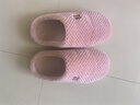 京东京造【厚底防滑】棉拖鞋男士冬季室内居家毛拖保暖半包粉红色40-41 实拍图
