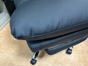 顾全老板椅可躺办公椅真皮家用工学椅午休转椅电脑椅子C533黑皮 实拍图