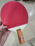 双鱼乒乓球拍直拍双拍套装 初学者兵兵球拍2只装附3球 026A  实拍图