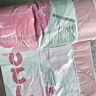 垃圾袋 加大加厚手提卡通免撕印花垃圾袋 45*45cm 双色花朵 1卷30只 实拍图