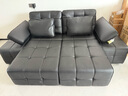 知恩政府补贴劳伦斯平推伸缩意式极简零靠墙电动功能懒人客厅沙发床 【双电机】2.4米双位 2.0mm【接触面真皮】 实拍图
