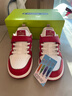 江博士学步鞋运动鞋秋季男女童舒适休闲国货儿童鞋B14243W001米/红29 实拍图