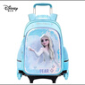 迪士尼（Disney）书包小学生3-6年级大容量防泼水多分层拉杆爬楼背包爱莎公主蓝色 实拍图