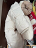 优衣库童装男童女童高性能复合连帽外套/保暖厚衣服473309 01 乳白色 110 实拍图