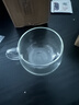 茗愿玻璃花茶杯办公水杯耐高温防炸裂家用喝水透明带把手圆滑玻璃杯 【玻璃杯】400ml 实拍图