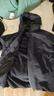 京东京造 穿山甲300冲锋衣男女防污防水三合一两件套冲锋衣男 曜石黑 XL 实拍图