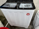 YANGZI扬子集团洗衣机半自动老式家用双桶大容量双缸洗衣机蓝光 洗脱双筒小型波轮 30KG【洗20+10脱|洗脱分离|玻璃面板】 实拍图