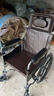 鱼跃(yuwell)手动轮椅车H059B老人半躺护理型带坐便椅餐板钢管可折叠 实拍图