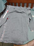 三枪秋衣秋裤男女情侣套装100%纯棉薄款轻暖抗静电保暖内衣吸汗透气 浅麻灰（男圆领） XL 实拍图