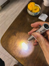 瑞生瞳孔笔灯晨检LED迷你医用小手电筒检查口腔白光眼科黄光笔型 白光-银白色（耳鼻喉） 实拍图