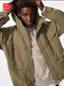 优衣库男装女装防风连帽外套/夹克户外休闲25秋冬新款478231 34 驼色 L 实拍图