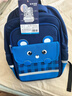 得力（deli）学院系列小学生简约卡通学习套装 含护脊减负大容量双肩包 及同色系笔袋补习袋 3-6年级蓝小熊 实拍图