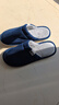 回力日系柔软情侣棉拖秋冬家居室内保暖棉鞋男款HL0006蓝色44-45码 实拍图