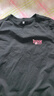 真维斯（JEANSWEST）长袖T恤女秋季纯棉柔软亲肤内搭印花百搭打底上衣女黑色2XL 实拍图