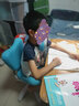 怡佳乐（YIJIALE）儿童学习椅小学生写作业写字椅子家用可升降调节正姿椅带脚踏 蓝色五爪/普通版(1.1-1.45米) 实拍图