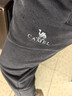 骆驼（CAMEL）直筒运动裤女子休闲针织卫裤长裤 CB2225L0783B 黑色 L 实拍图