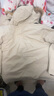 京东京造【进口极寒95鹅绒服】羽绒服男外套女冬季新款中长款 燕麦卡 XL 实拍图