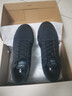 特步男鞋跑步鞋新款冬季厚底旅游透气轻便皮网面休闲运动鞋慢跑鞋子男 黑色 42 实拍图
