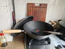 苏泊尔（SUPOR）炒锅有钛铁不粘无涂层炒菜锅精铁锤纹老式厨房铁锅燃气电磁炉通用 适合3-6人【免开锅】 34cm 实拍图