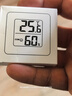 温湿度计婴儿房室内家用车内电子温湿度计迷你便携高精度传感器可壁挂 智能温湿度计*1【白色】 实拍图