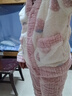 红豆居家（Hodohome）【加绒加厚】秋冬保暖印花女士开衫长袖睡衣套装甜美居家服可外穿 奶昔粉 S 女士160 实拍图