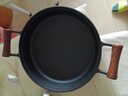 典匠铸铁锅双耳平底锅家用老式生铁煎锅加厚生煎烙饼牛排30cm 实拍图