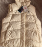 骆驼（CAMEL）户外防泼水羽绒马甲女90%绒子背心外套 J25CR2L5006 暖白 M 实拍图