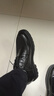 卡帝乐鳄鱼（CARTELO）英伦男士正装皮鞋透气经典商务男鞋手抓纹低帮皮鞋男9903黑色43 实拍图