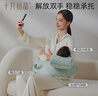 十月结晶婴儿斜坡枕棉面防吐奶呛奶躺靠睡觉哺乳练抬头可机洗0-1岁 山岚绿 实拍图
