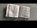 洁丽雅（Grace）7A级抗菌纯棉毛巾 柔软吸水新疆长绒棉洗脸巾2条装深灰+兰 实拍图