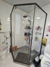 九牧（JOMOO） 【定制】极窄钻石淋浴房一体式干湿分离淋浴隔断沐浴房赠石基E17 枪灰型材（内外双开） 【光玻】1100*1100*2000mm 实拍图