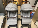 B-BEKO婴儿推车可坐可躺轻便折叠可上飞机0-4岁高景观减震婴儿车新生儿 双胞胎[灰色]（3代升级款） 实拍图