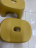 椅子奶油风家用小凳子加厚塑料凳可叠放耐用儿童凳学生寝室矮凳 柠檬黄2个 实拍图