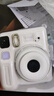 富士instax miniSE 一次成像拍立得相机 旅行 智能 拍照 礼物 白色 套餐2：官配内容+白边20张+SE硅胶套 实拍图