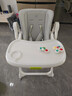 babycare宝宝餐椅6个月以上吃饭可折叠儿童座椅可移动婴儿成长椅 贝壳白 实拍图