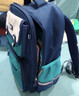 Edison小学生书包护脊减负反光大容量防泼水防下坠儿童背包2213-1蓝绿 实拍图