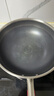 康巴赫炒锅不粘锅316L不锈钢炒菜锅32cm蜂窝平底煎炒锅电磁炉燃气灶通用 实拍图