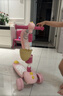 飞鸽儿童滑板车踏板车滑步车可坐可骑单脚滑行宝宝溜溜车2-3-4-6岁 樱花粉【闪光轮带座椅】 实拍图