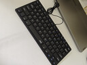 B.O.W航世 HW098A 超薄有线办公键盘 便携键盘78键 台式笔记本键盘 巧克力键帽黑色 企业采购 实拍图