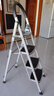 奥鹏 梯子家用四步折叠梯子加厚钢管铁梯宽踏板人字梯单侧工程梯 实拍图