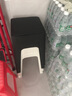 景彩凳子家用板凳软座塑料凳子可叠放方凳梳妆凳餐凳JD527两黑两白 实拍图