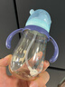 小土豆（potato）婴儿ppsu宽口径带手柄重力球吸管奶瓶配L号4个月以上300ml青石蓝 实拍图