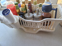 京东京造 碗盘置物架厨房果蔬沥水篮碗筷收纳盒筷子筒厨房烹饪器具白色 实拍图