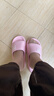 稻草人拖鞋男女居家用秋冬洗澡厚底浴室内外穿情侣防滑静音凉拖 粉38-39 实拍图