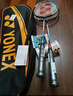 YONEX尤尼克斯羽毛球拍全碳素弓箭对拍套装ARC5I附手胶拍包尼龙球 实拍图