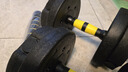 欧耐德（OUNAIDE） 哑铃男环保家用可调节壶铃运动健身锻炼器材杠铃亚铃可拆卸套装 【经典款】20斤一副/杠哑铃两用 实拍图