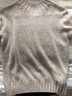 ELLE【100%绵羊毛】高领毛衣女2025秋冬新款打底保暖内搭羊毛针织衫 浅灰（半高领升级版） M 实拍图