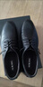 奥康（Aokang）男鞋牛皮皮鞋男士商务正装百搭德比鞋圆头系带结婚低帮加绒鞋子 黑色 标准码1243111101 41 实拍图